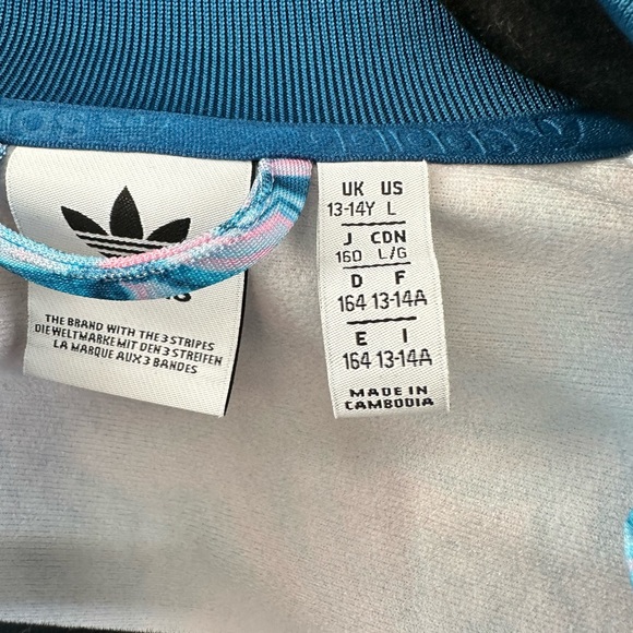 Girls Adidas Jacket and Legging Set. Big Girls SZ LARGE - Picture 2 of 4